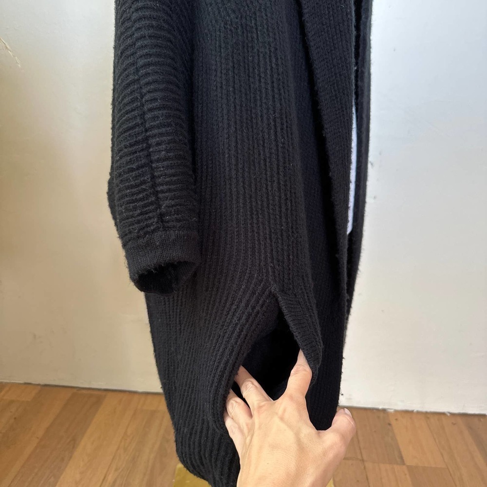 Splendid Chunky Cozy Wool Blend Cardigan Black Size Small - Picture 9 of 16